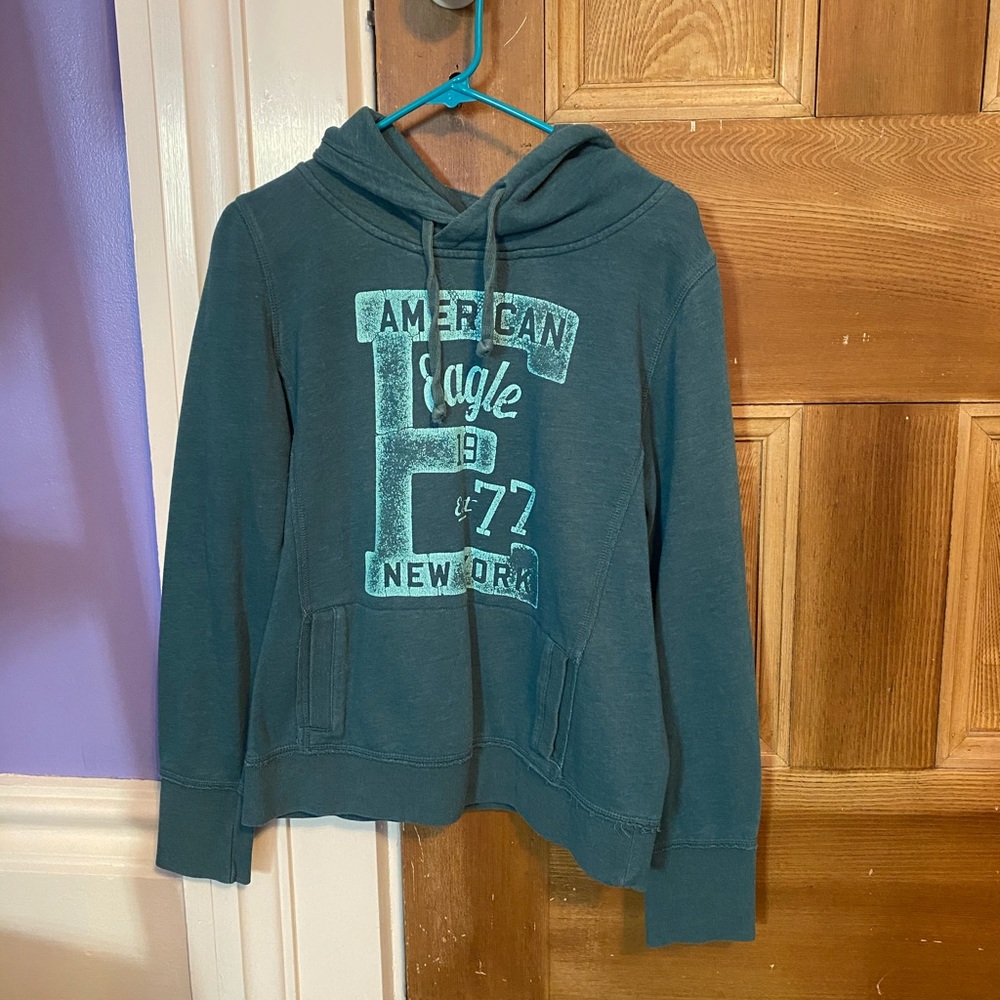 AEO Teal Hoodie